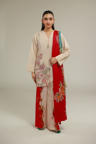 Embroidered | Cambric | Pants | USD 7.50