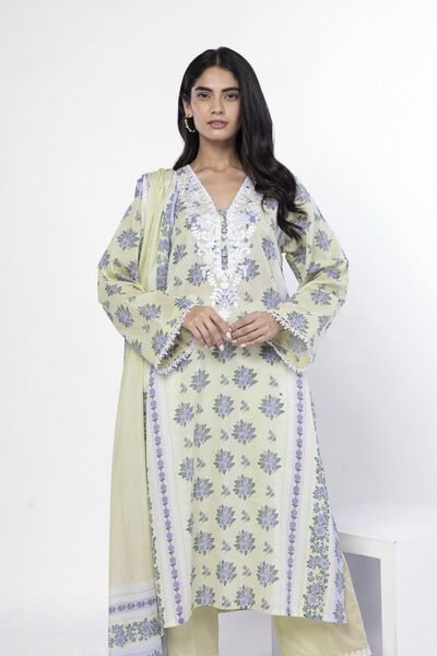 Embroidered | Lawn | Fabrics 3 Piece | USD 45.00