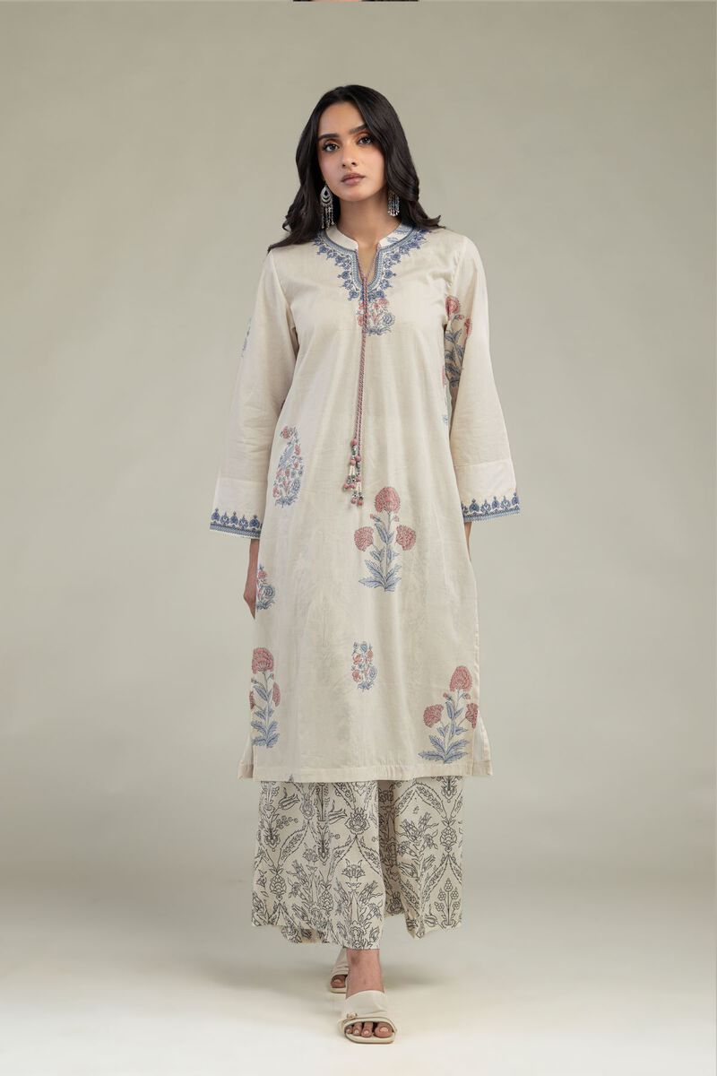 Embroidered | Cambric | Floral Cambric Kurta | USD 45.00