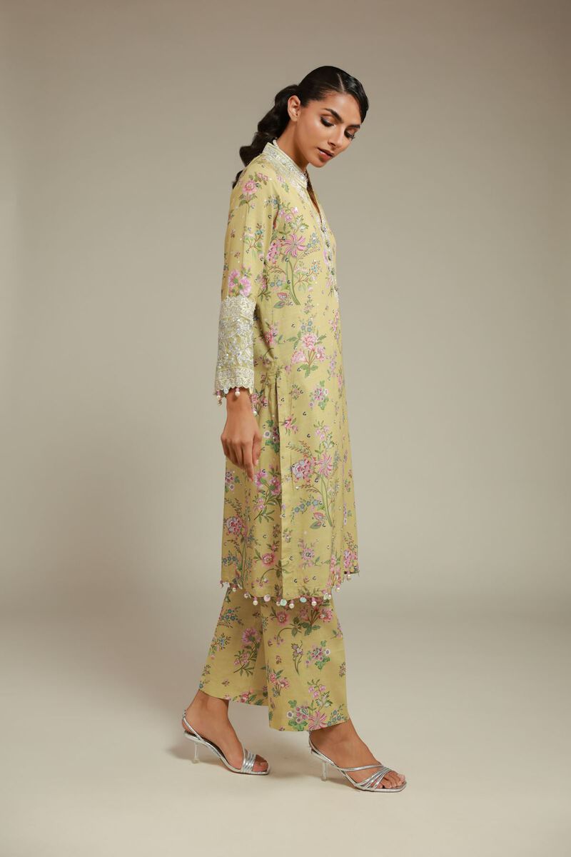 Printed |Raw Silk | Pants | USD 18.00