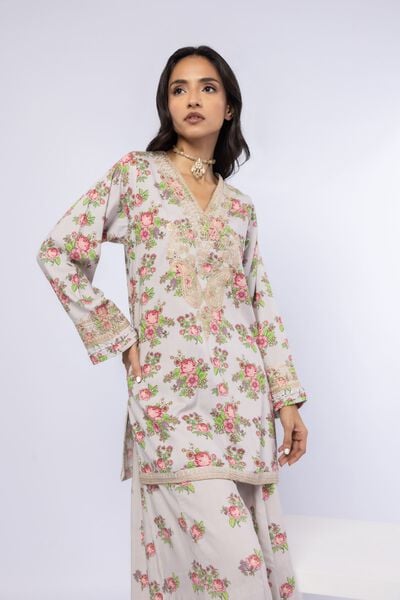 Embroidered | Crosshatch Raw Silk | Kurta | USD 35.00