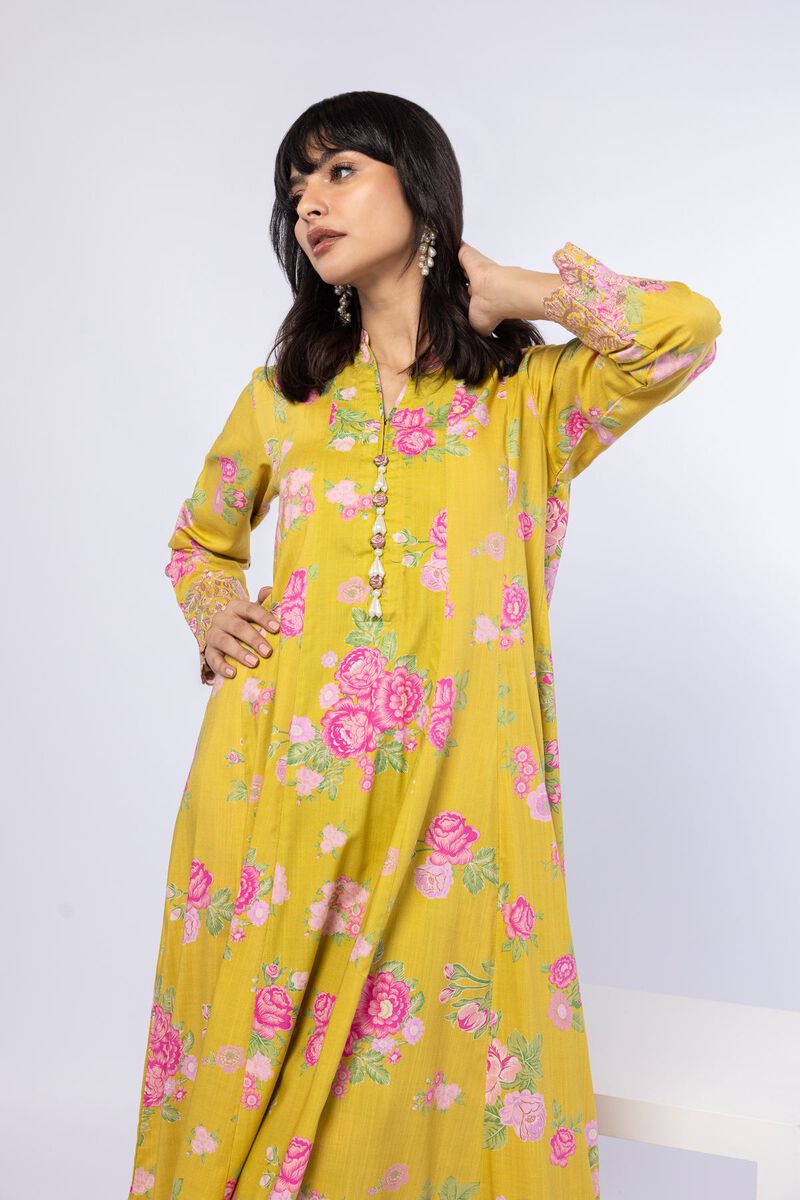 Embroidered | Crosshatch Raw Silk | Kurta | USD 35.00