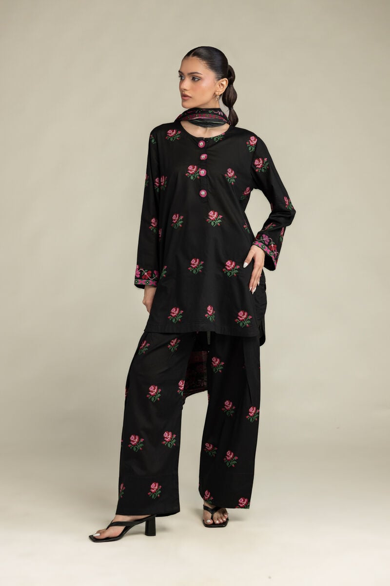 Embroidered | Lawn | Black Lawn Dupatta | USD 30.00