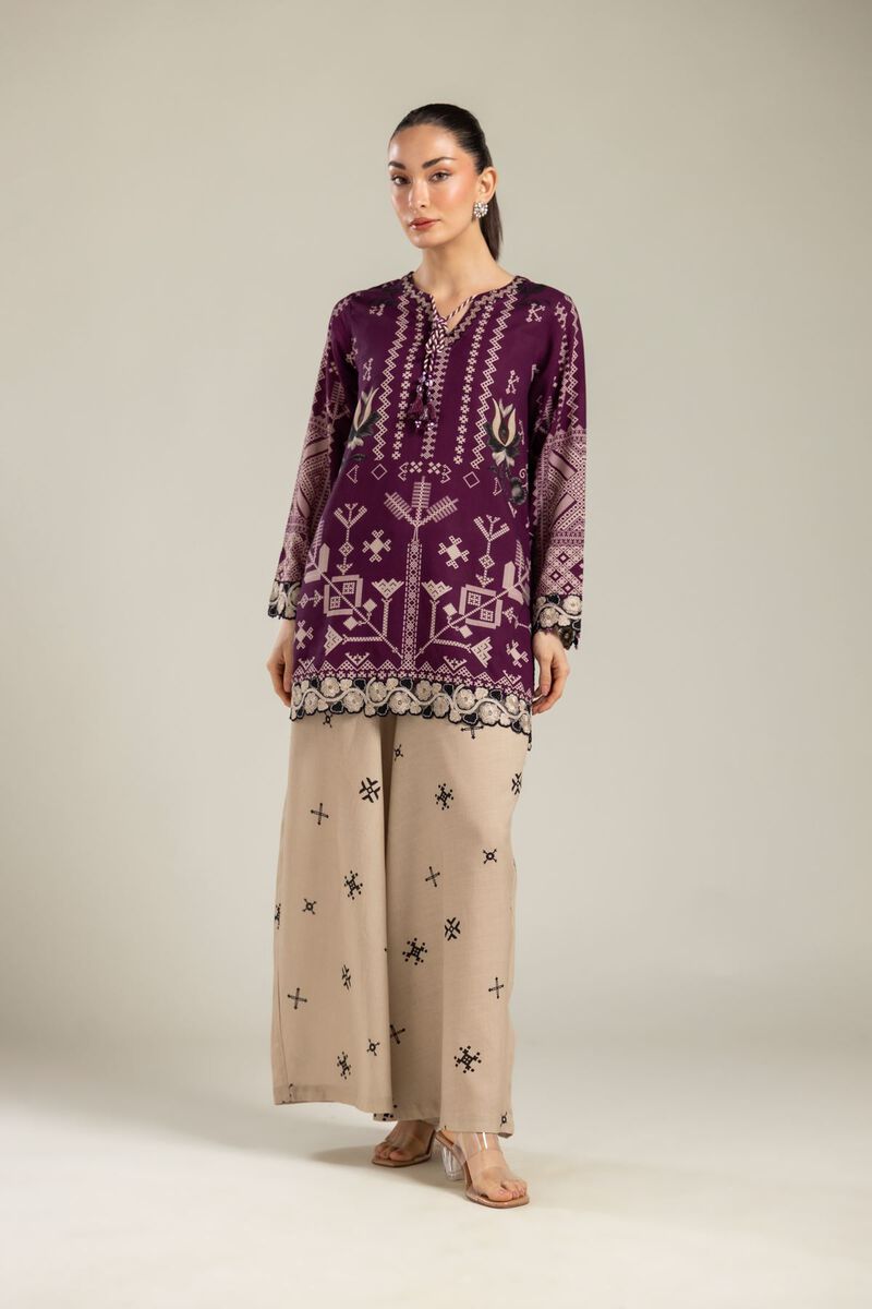 Embroidered | Raw Silk | Short Silk Kurta | USD 55.00