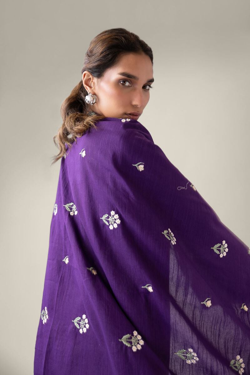 Embroidered | Textured Cotton | Dupatta | USD 25.00
