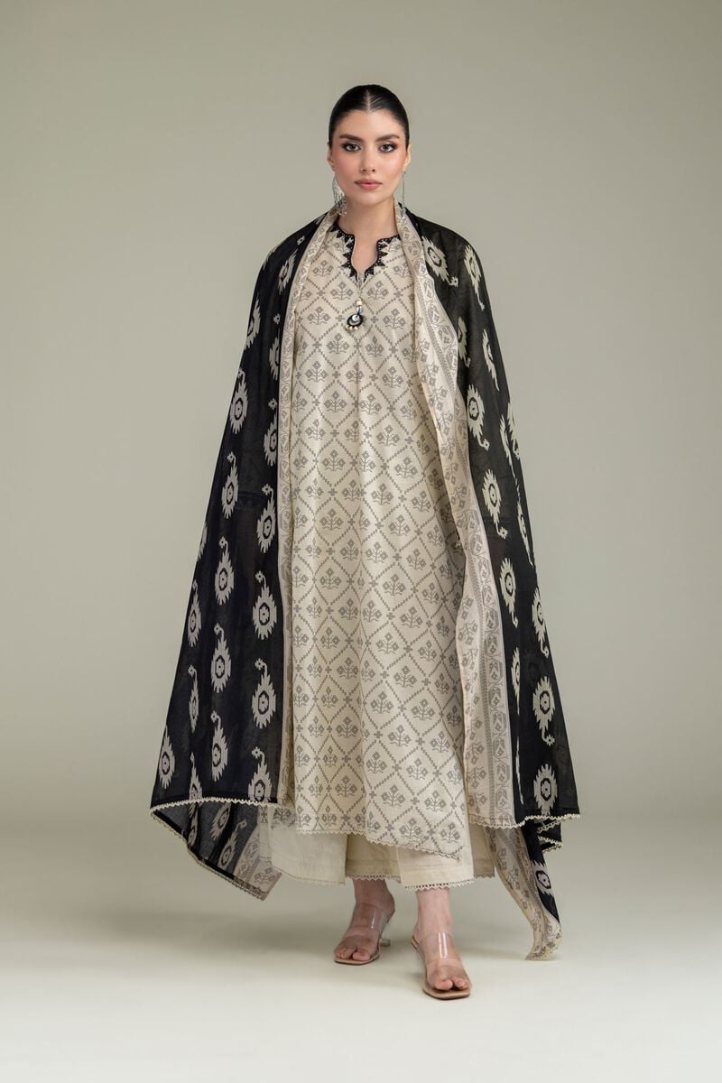 Embroidered | Lawn | Black Lawn Dupatta | USD 25.00