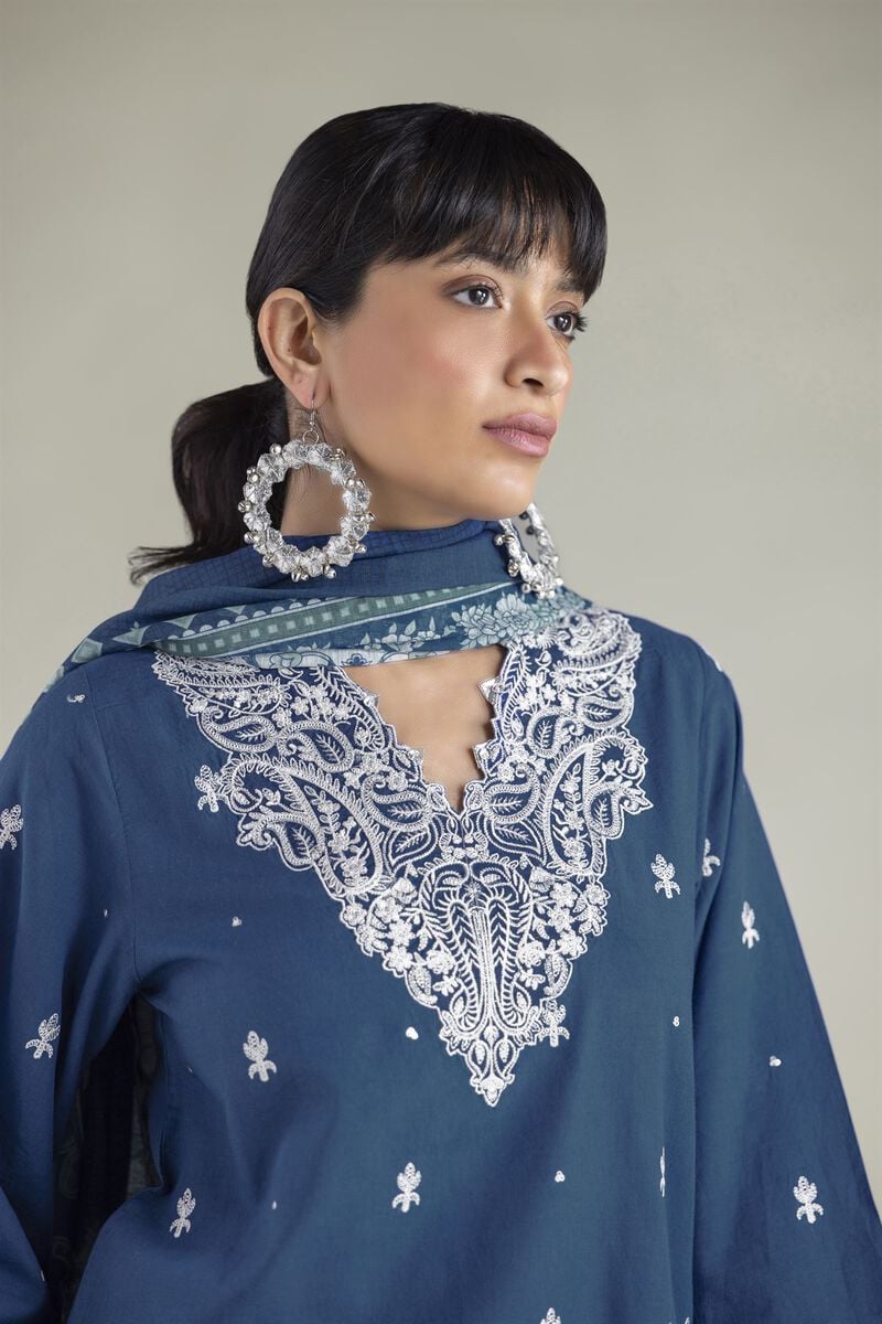 Embroidered | Cambric | Cambric Tailored 3-Piece | USD 80.00