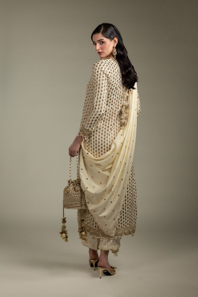 Embroidered | Raw Silk | 3-Piece Co-ord Set | USD 200.00