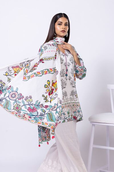 Printed | Slub Lawn | Dupatta | USD 20.00