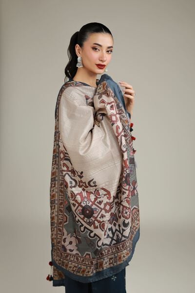Embroidered | Polyester Silk | Tribal Draped Dupatta | USD 30.00