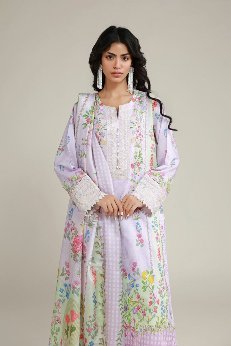 Printed | Jacquard | Tailored 3 Piece | USD 70.00