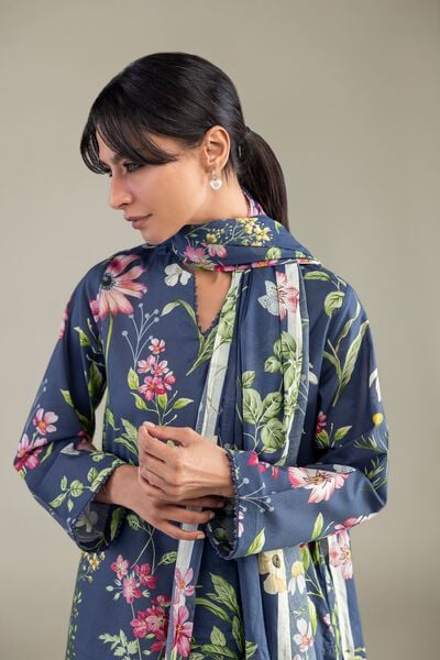 Printed | Lawn | Lawn Floral Dupatta | USD 30.00