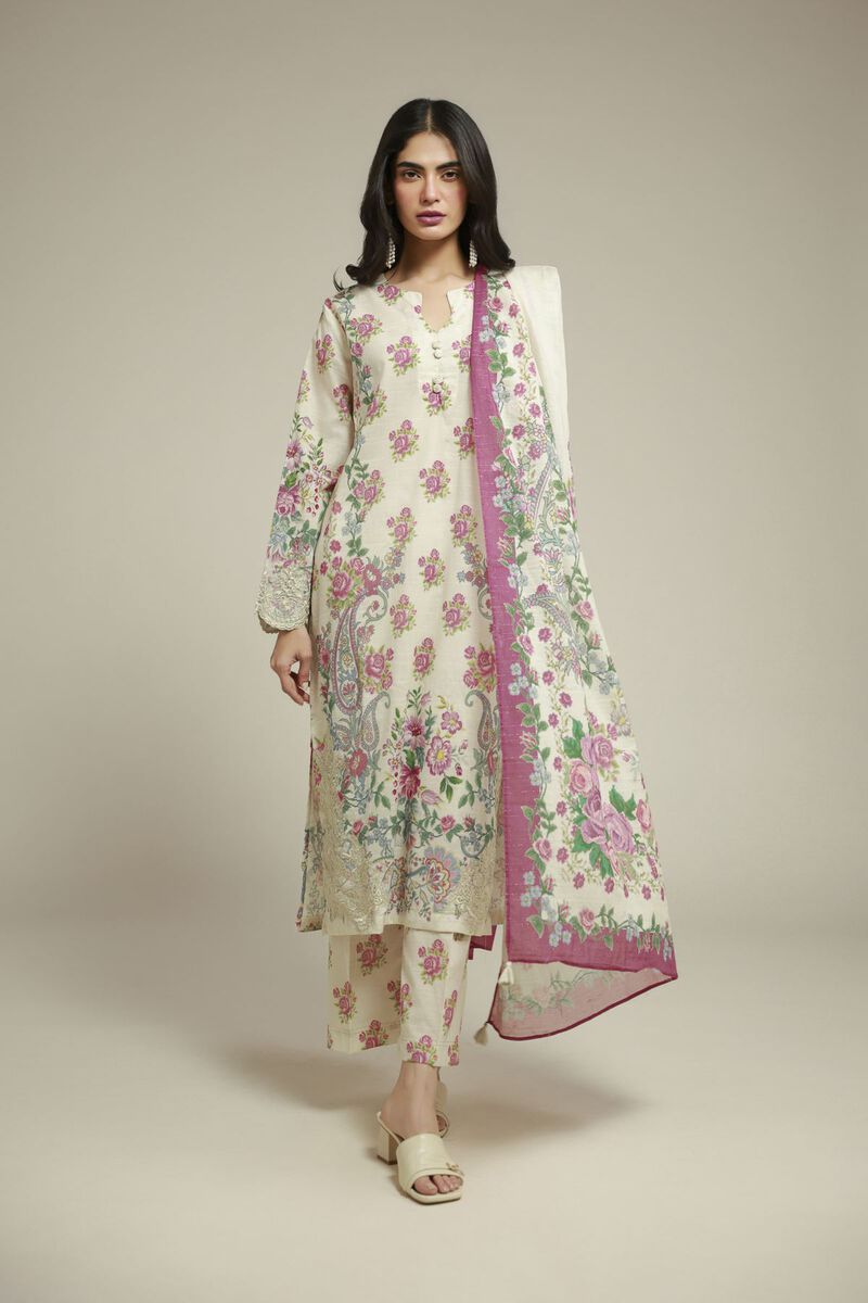 Embroidered | Mesuri | Tailored 3-Piece Set | USD 70.00