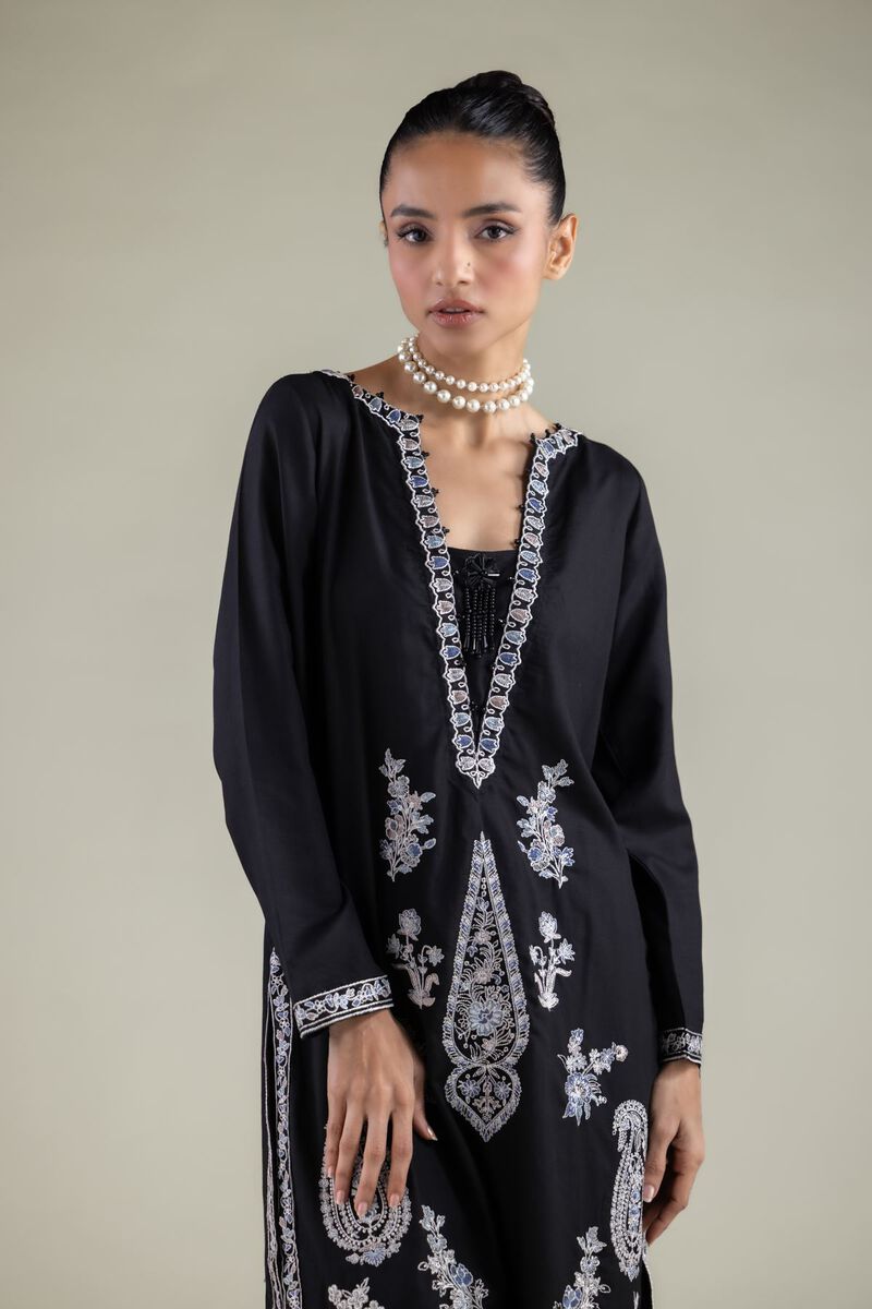 Embroidered | Raw Silk | Kurta | USD 60.00