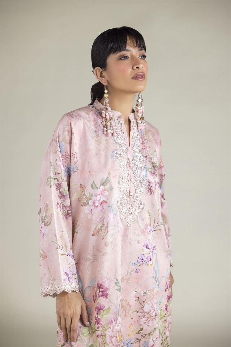 Embroidered | Satin | Tailored 2 Piece | Top and Bottom | USD 60.00