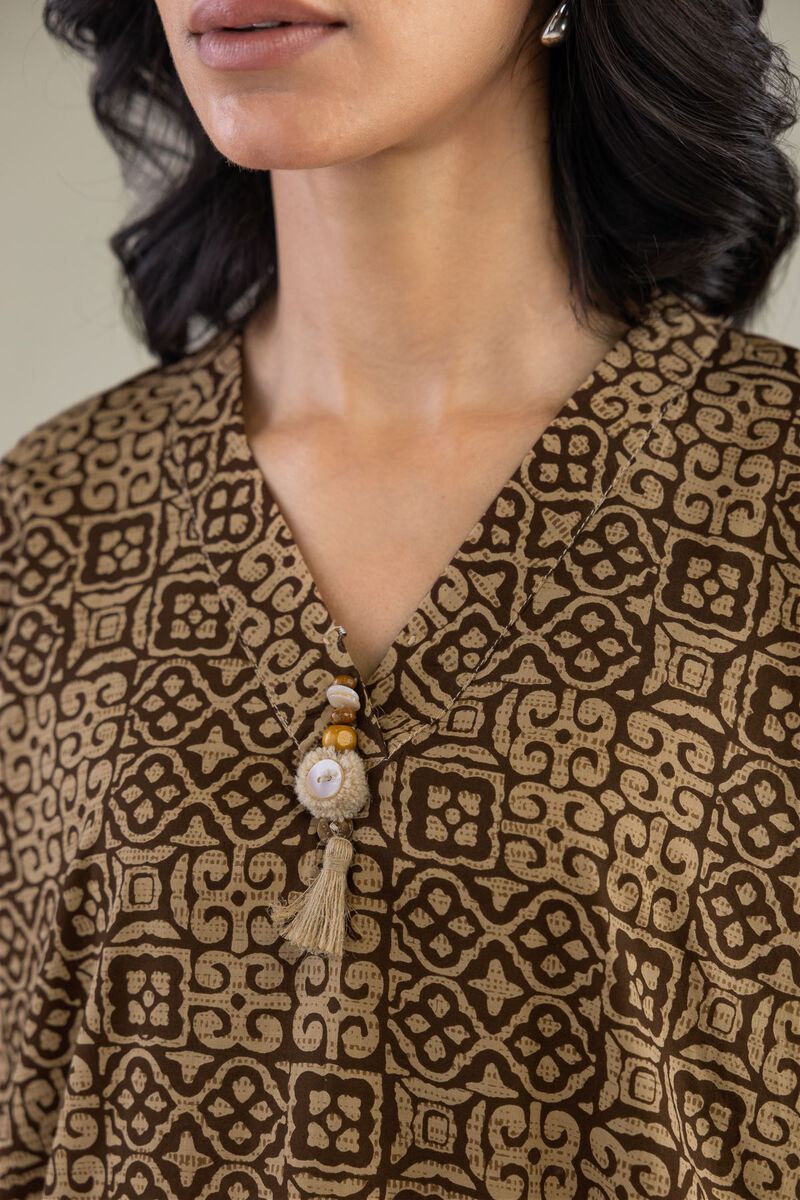 Printed | Cambric | Short V-Neck Kurta | USD 35.00