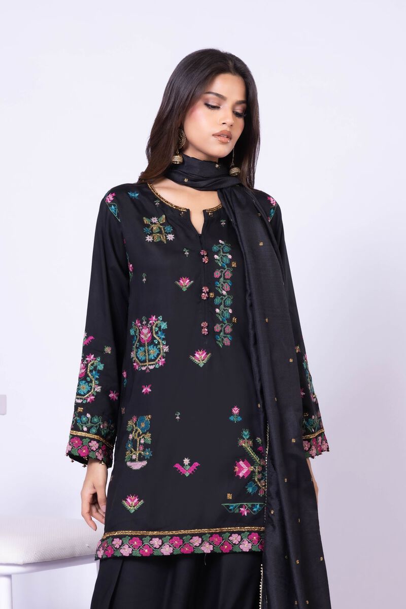 Embroidered | Tusser Silk | Dupatta | USD 25.00