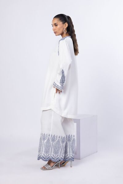 Embroidered | Russian Raw Silk | Pants | USD 33.00