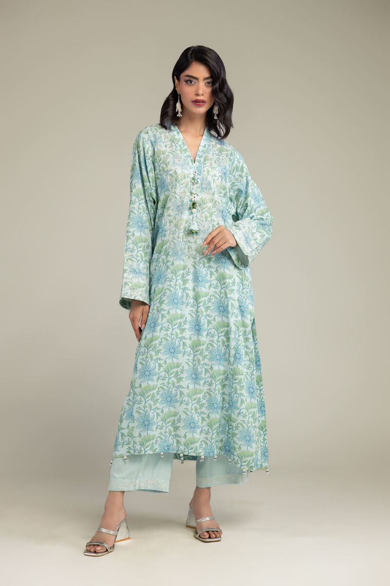 Embroidered | Raw Silk | Kurta | USD 60.00
