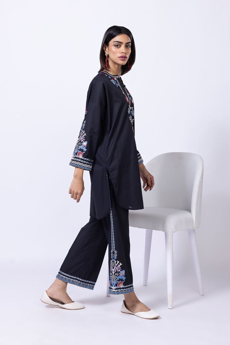 Embroidered | Cotton Dobby | Pants | null