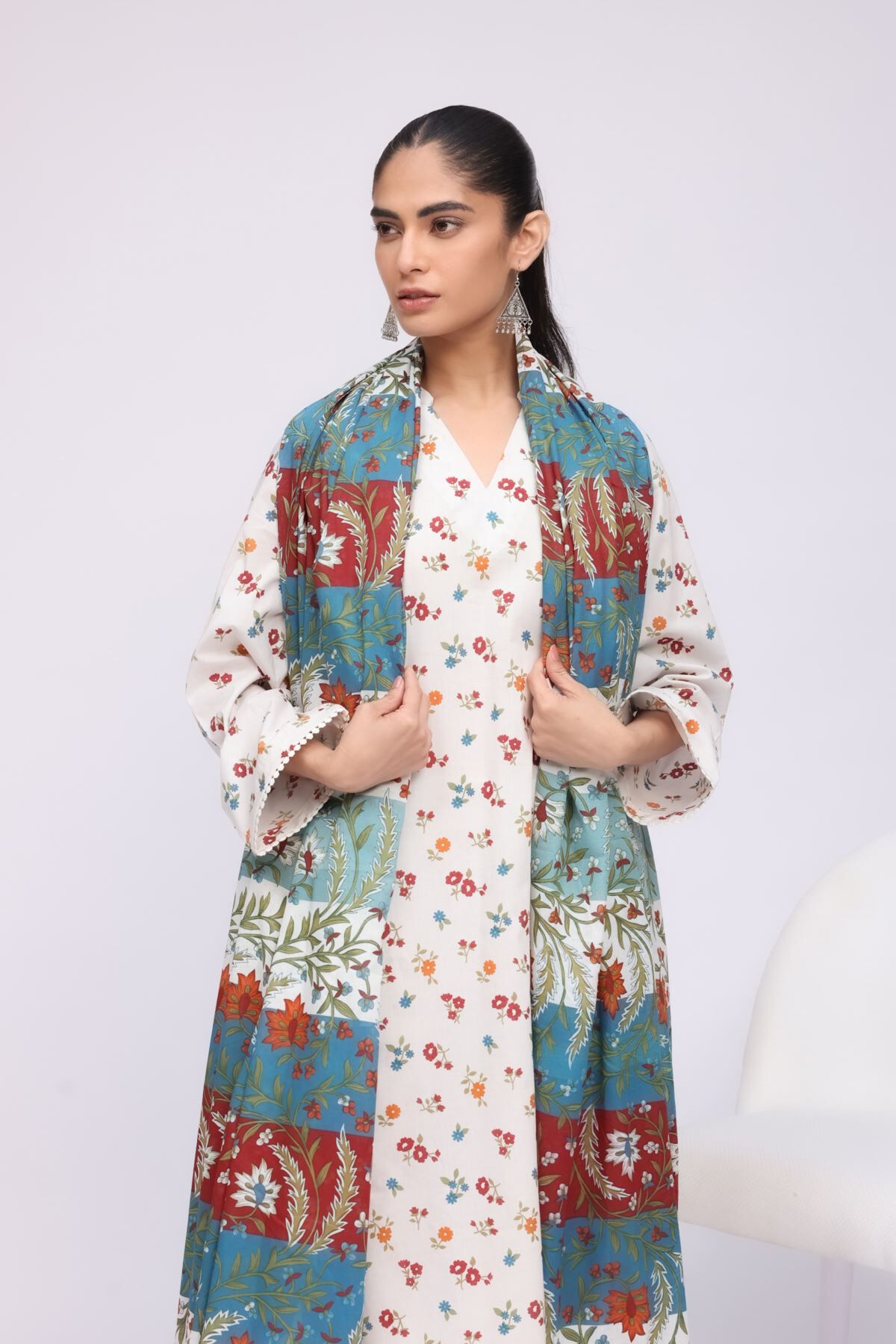 Buy Dupatta | 0.0 N/A | 25-04EX13-01SA-VG_MULTI | Khaadi United States