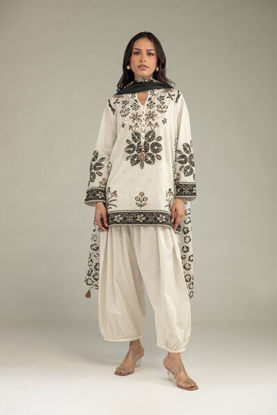 Printed | Cotton Dobby | Solid Cotton Shalwar | USD 25.00