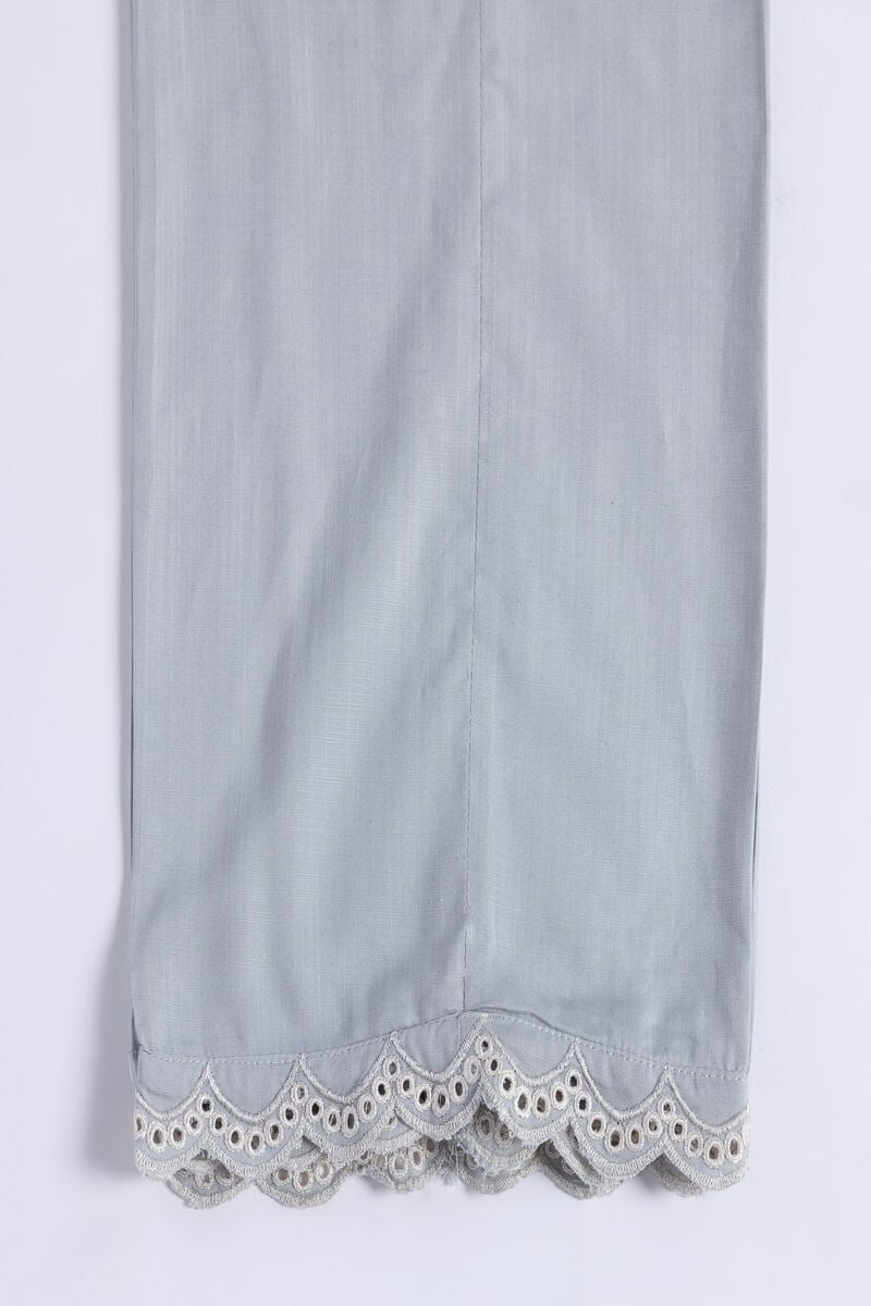 Embroidered | Crosshatch Raw Silk | Pants | USD 11.50