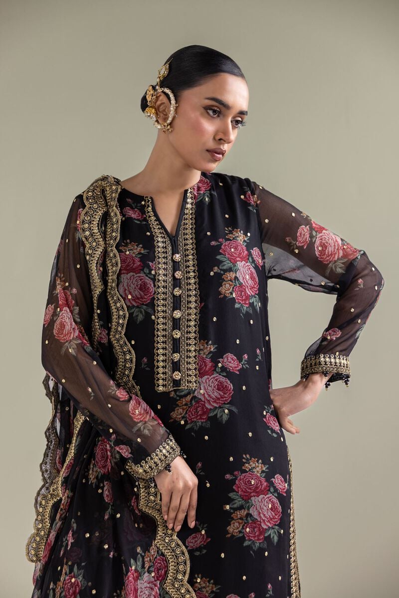 Embroidered | Chiffon | Floral 3-Piece Set | USD 180.00