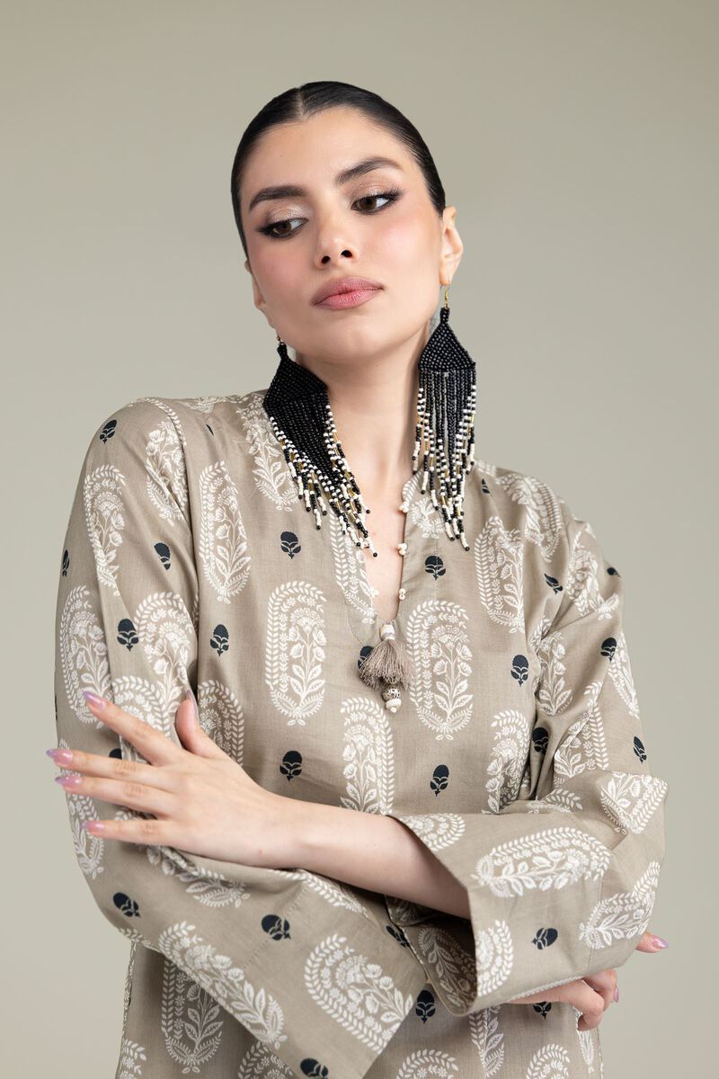 Printed | Cambric | Paisley Longline Kurta | USD 30.00