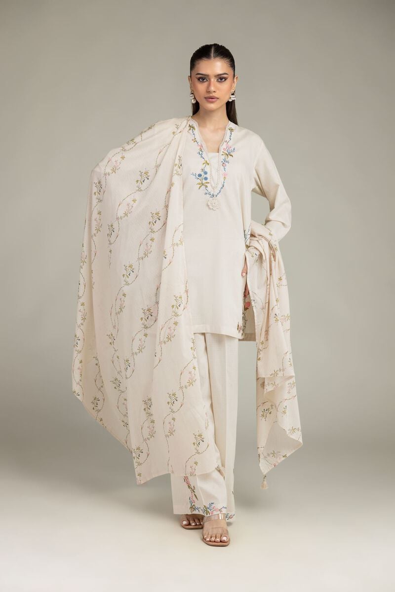 Embroidered | Cotton Net | Cotton Net Dupatta | USD 25.00
