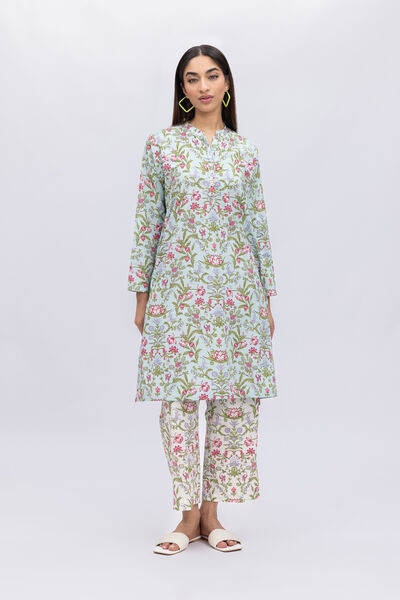 Printed | Crosshatch Poplin | Pants | USD 15.00