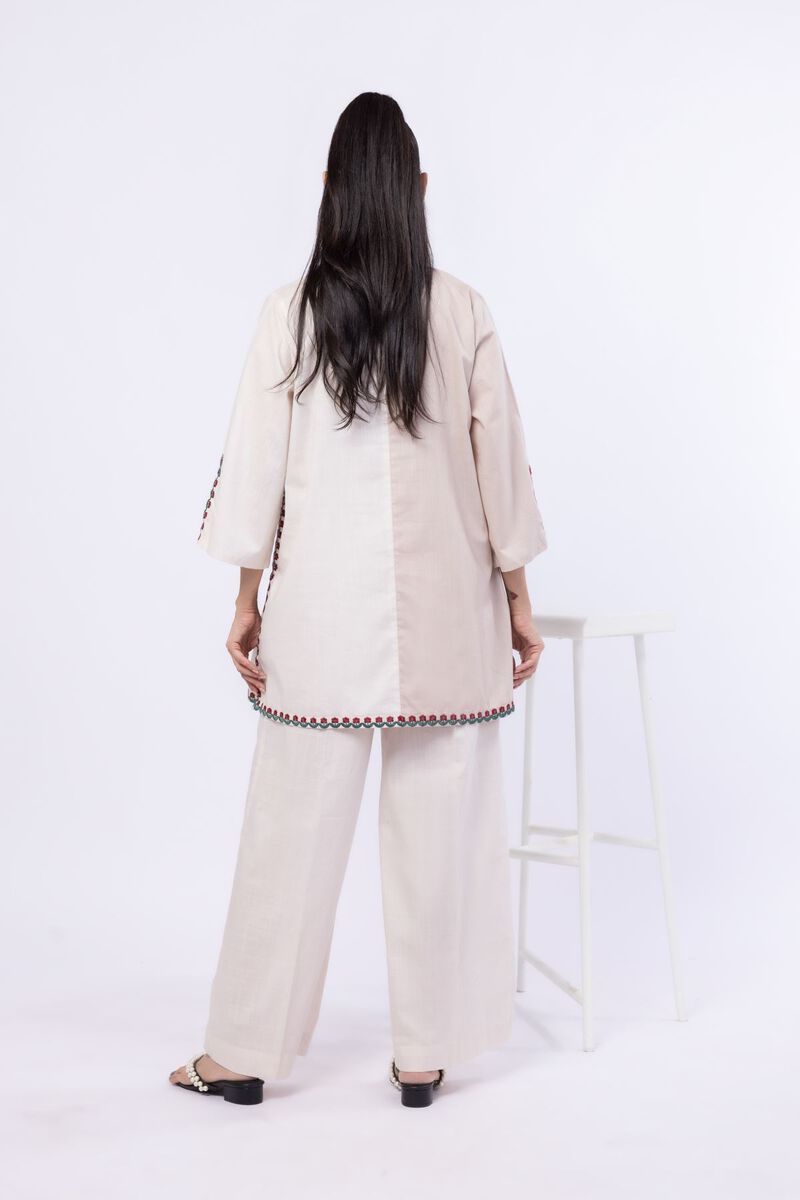 Embroidered | Crosshatch Poplin | Kurta | USD 15.00
