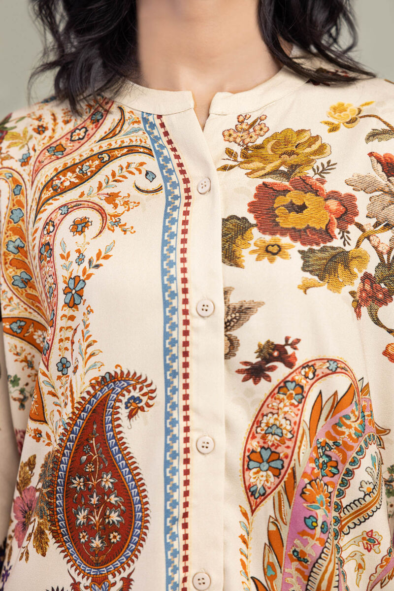 Embroidered | Viscose Crepe | Shirt | USD 40.00