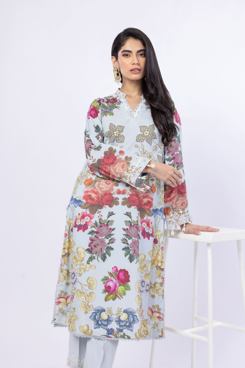 Embroidered | Russian Raw Silk | Kurta | USD 45.00