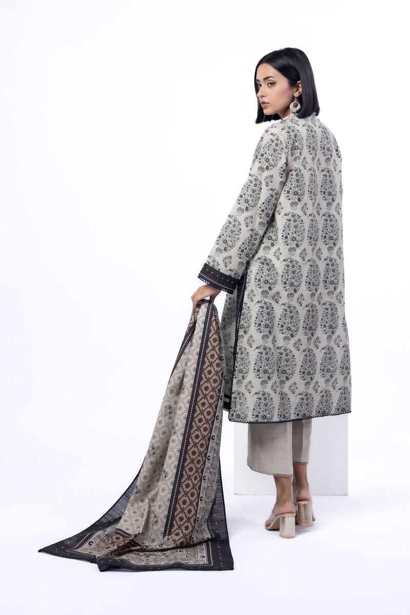 Printed | Textured Cotton | Tailored 3 Piece | USD 45.00