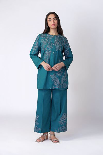 Embroidered | Cotton Dobby | Pants | USD 20.00
