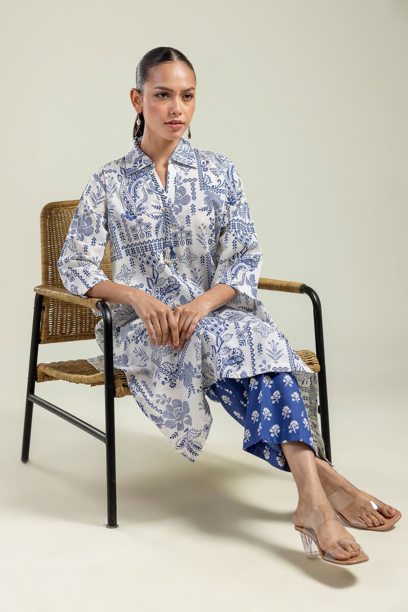 Printed | Cambric | Floral Cambric Kurta | USD 30.00