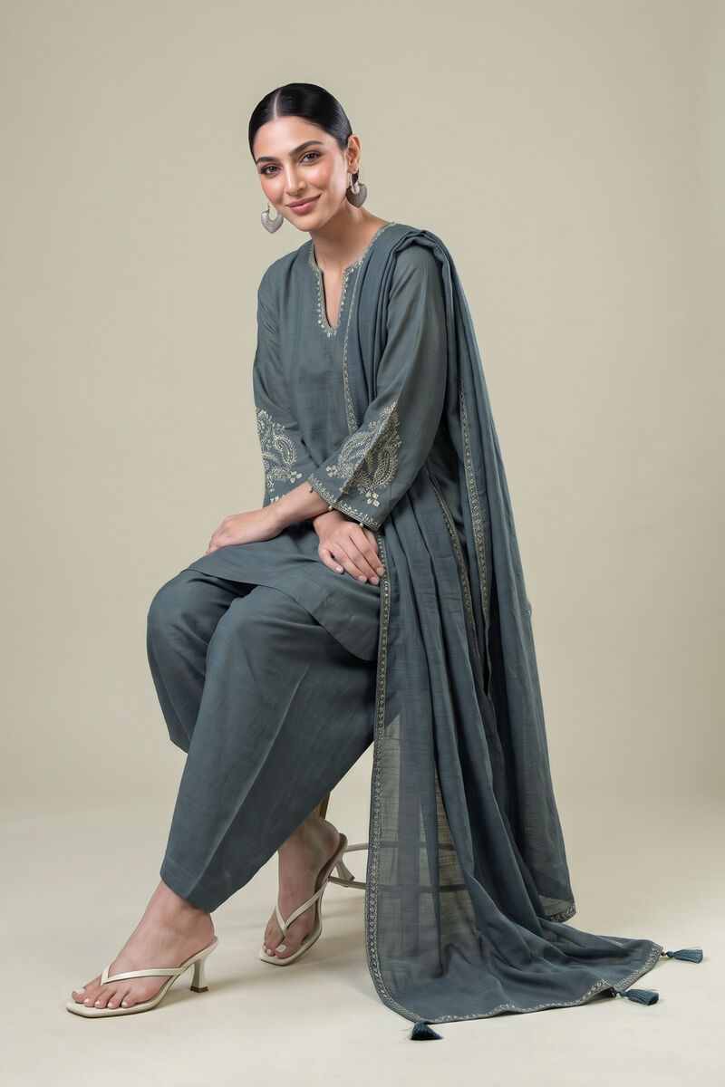 Embroidered | Light Khaddar | Short Embroidered Kurta | USD 45.00