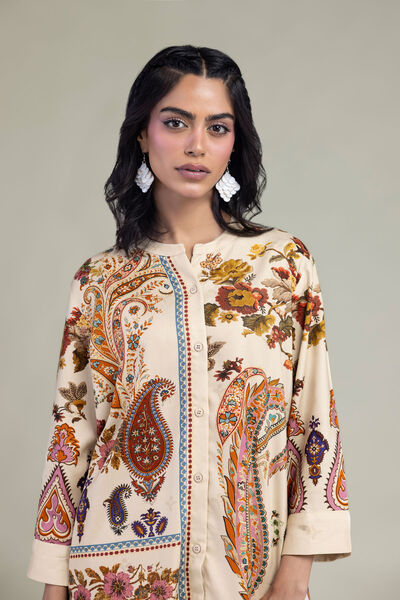 Embroidered | Viscose Crepe | Shirt | USD 40.00