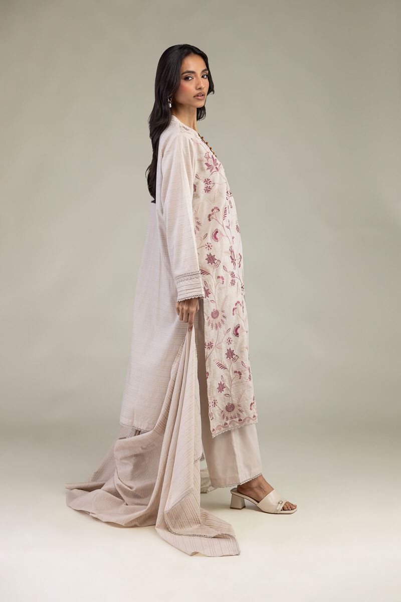 Embroidered | Messuri Dobby | Floral Tailored 3-Piece | USD 85.00