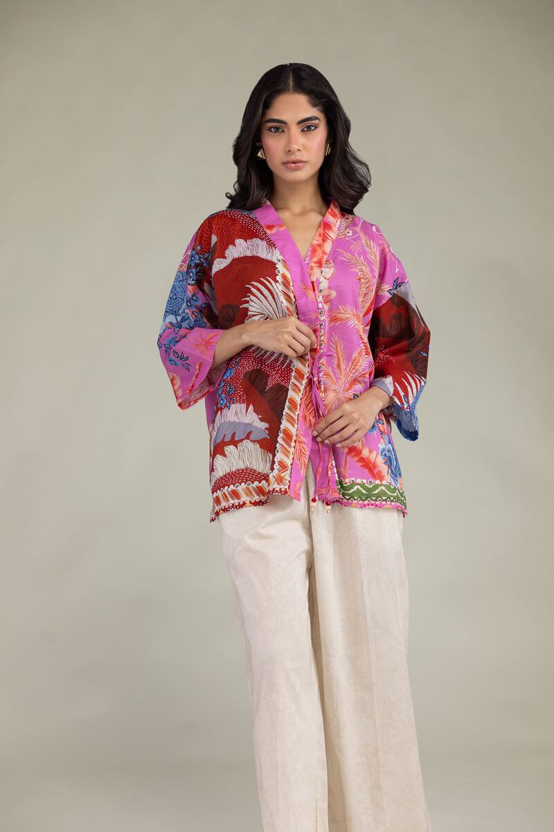 Printed | Cambric | Floral Cambric Tunic | USD 35.00