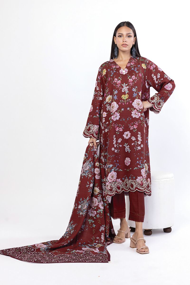 Embroidered | Blended Khaddar | Tailored 3 Piece | USD 60.00