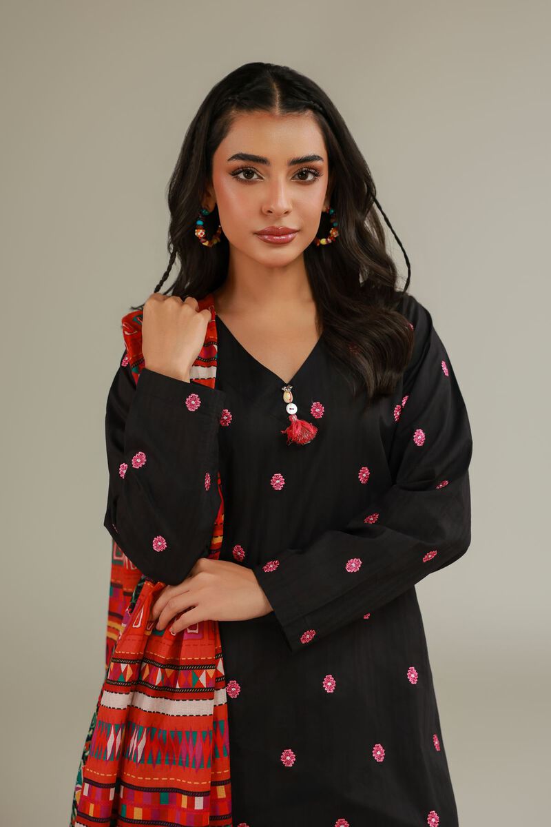 Embroidered | Cotton Net | Cotton Net Dupatta | USD 25.00