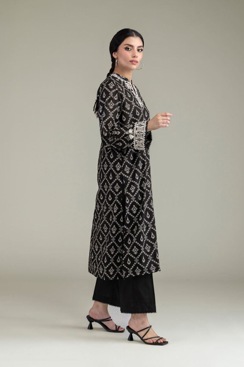 Embroidered | Lawn | Black Lawn Kurta | USD 35.00