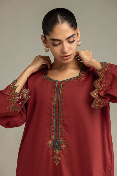 Embroidered | Cambric | Long Cambric Kurta | USD 40.00