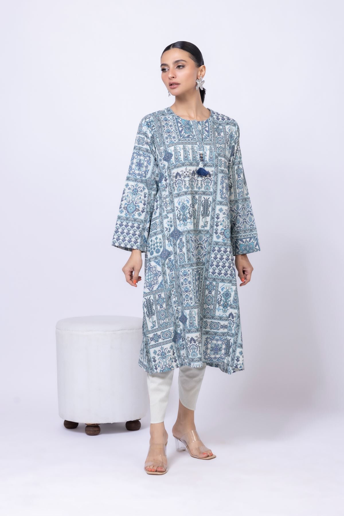 Buy Kurta | 0.0 N/A | OTD4-EX23-07TA-VG_MULTI | Khaadi United States