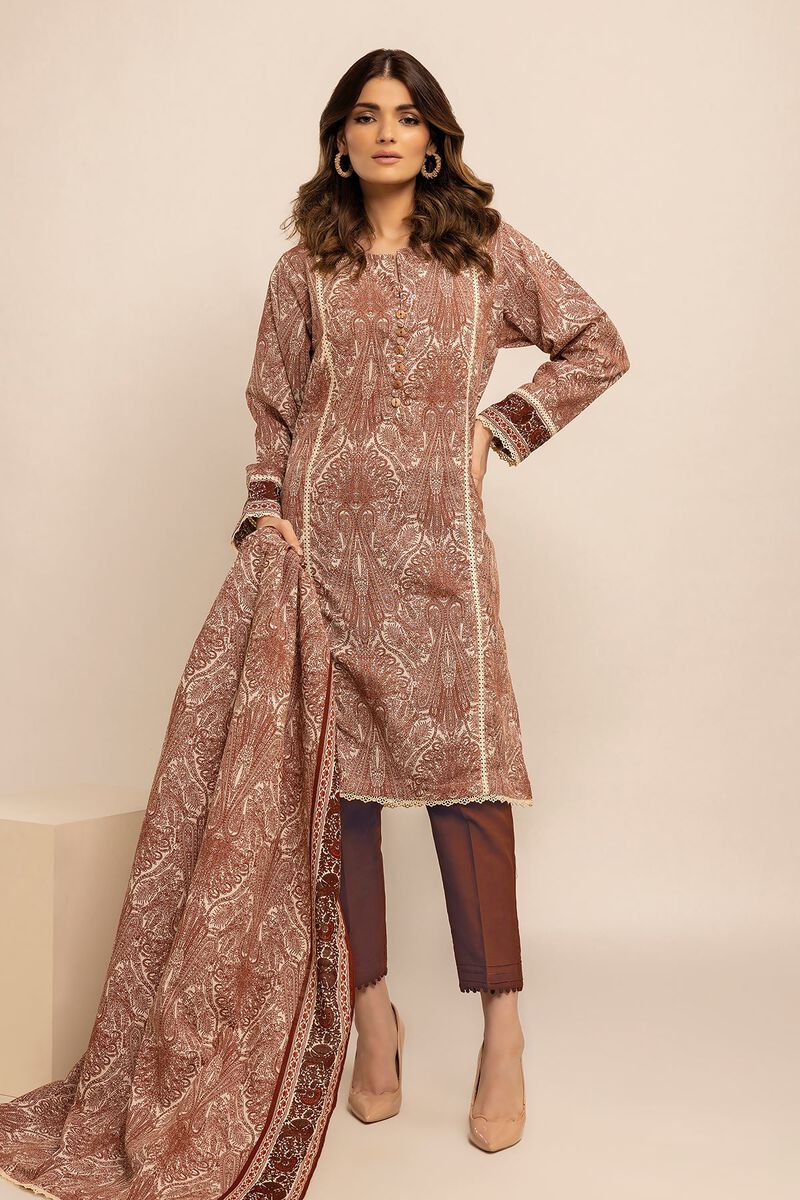 Printed | Light Khaddar | Fabrics 3 Piece | null