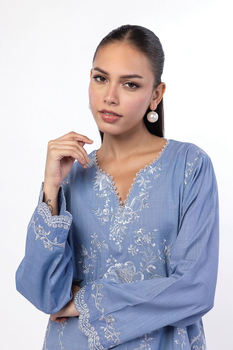 Embroidered | Crosshatch | Tailored 2 Piece | Top and Bottom | USD 45.00