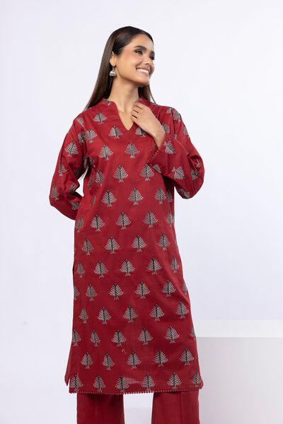 Embroidered | Crosshatch Poplin | Kurta | USD 35.00