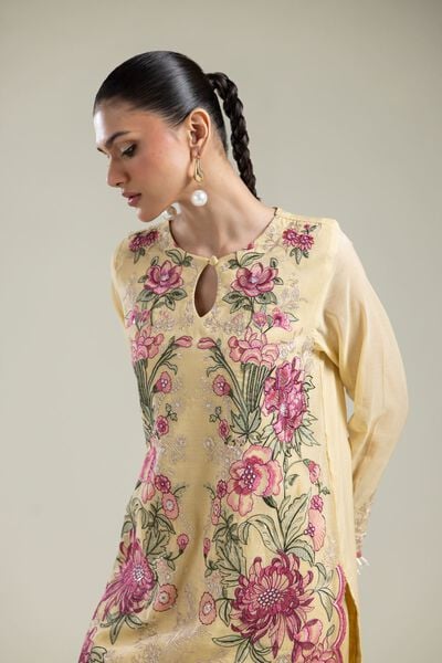 Paper Silk | Short Silk Kurta | USD 75.00